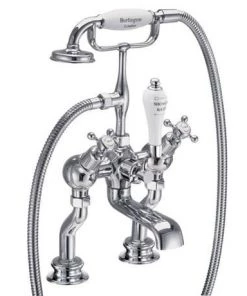 Burlington Claremont Regent - Angled Deck Mounted Bath/Shower Mixer - CLR19