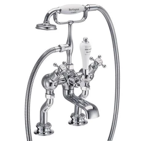 Burlington Claremont Regent - Angled Deck Mounted Bath/Shower Mixer - CLR19 3 Burlington Claremont Regent - Angled Deck Mounted Bath/Shower Mixer - CLR19