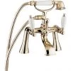 Deva Georgian Bath Shower Mixer - Gold -Cheap Traditional Taps Store Deva Georgian Bath Shower Mixer Gold GE03 501 Medium