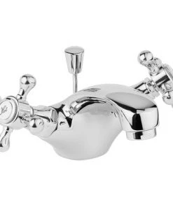 Deva Tudor Basin Mixer Tap with Pop Up Waste - Chrome - TUD113