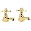 Deva Tudor Basin Taps - Gold - TUD01/501 -Cheap Traditional Taps Store Deva Tudor Basin Taps Gold TUD01 501 Medium