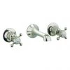 Crosswater - Belgravia Crosshead Wall Mounted 3 Hole Set Basin Mixer - Nickel - HG131WNN -Cheap Traditional Taps Store HG131WNN P