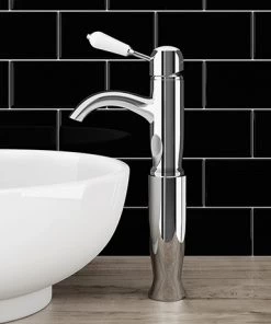 Lancaster Traditional Chrome Tall Mono Basin Mixer