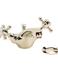 Heritage - Hartlebury Mono Basin Mixer with Pop-up Waste - Vintage Gold - THRG04