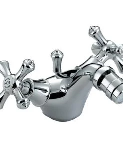 Bristan - Colonial Mono Bidet Mixer w/ Pop Up Waste - Chrome Plated - K-BID-C