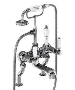 Burlington Kensington - Chrome Deck Mounted Bath/Shower Mixer - KE15