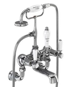 Burlington Kensington Regent - Chrome Wall Mounted Bath/Shower Mixer - KER17