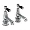 Burlington Kensington Regent Black Basin Taps 5" -Cheap Traditional Taps Store KER2 BLA P