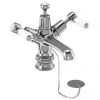 Burlington Kensington Regent - Chrome Basin Mixer Tap with Plug & Chain - KER5 -Cheap Traditional Taps Store KER5 p