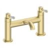 Lancaster Traditional Brushed Brass Lever Bath Filler Tap -Cheap Traditional Taps Store LBB3BF l 670