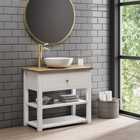 Lancaster Traditional Brushed Brass Tall Mono Basin Mixer 5 Lancaster Traditional Brushed Brass Tall Mono Basin Mixer - Image 3