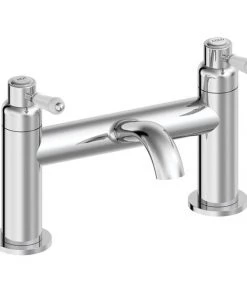 Lancaster Traditional Chrome Lever Bath Filler Tap