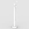 Lancaster Traditional Matt White Single Lever Freestanding Bath Shower Mixer -Cheap Traditional Taps Store LWHT8FS p