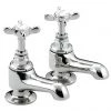 Bristan 1901 Traditional Bath Pillar Taps - Chrome Plated - N-3/4-C-CD
