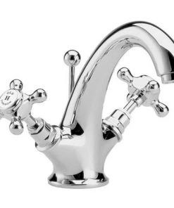 Old London - Chrome Edwardian Mono Basin Mixer with Pop-Up Waste - LDN315
