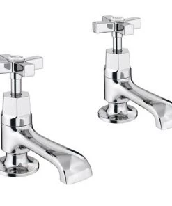 Olympia Art Deco Basin Taps