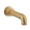 Crosswater MPRO Industrial Wall Mounted Bath Spout - Unlacquered Brushed Brass - PRI0370WUB