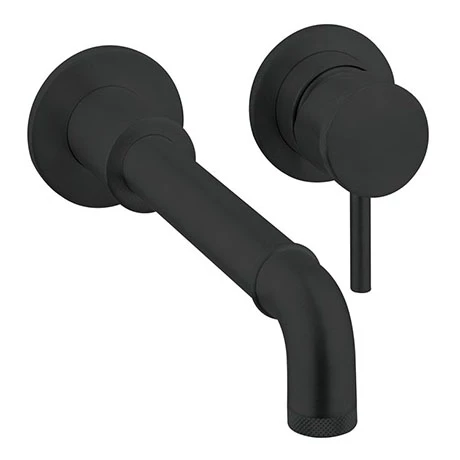 Crosswater MPRO Industrial Wall Mounted 2 Hole Set Basin Mixer - Carbon Black - PRI120WNM 3 Crosswater MPRO Industrial Wall Mounted 2 Hole Set Basin Mixer - Carbon Black - PRI120WNM