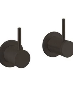 Crosswater MPRO Industrial Wall Stop Taps - Carbon Black - PRI355WM