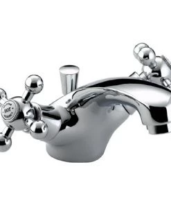 Bristan - Regency Mono Basin Mixer w/ Pop Up Waste - Chrome Plated - R-BAS-C