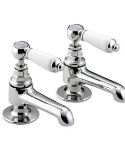 Bristan Renaissance Traditional Basin Taps - Chrome Plated - RS2-1/2-C