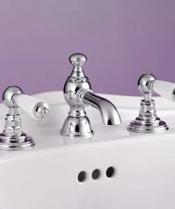Silverdale Berkeley 3 Hole Basin Deck Tap with Pop Up Waste Chrome