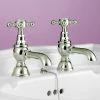 Silverdale Victorian Basin Pillar Taps Nickel -Cheap Traditional Taps Store Silverdale Victorian Basin Pillar Taps Nickel p