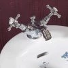 Silverdale Victorian Bidet Monobloc with Pop Up Waste Chrome -Cheap Traditional Taps Store Silverdale Victorian Bidet Monobloc with Pop Up Waste P