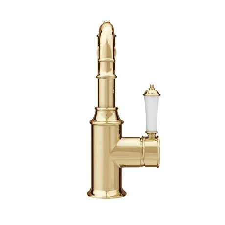 Trafalgar Traditional Gold Mono Basin Mixer Tap 3 Trafalgar Traditional Gold Mono Basin Mixer Tap - Image 2
