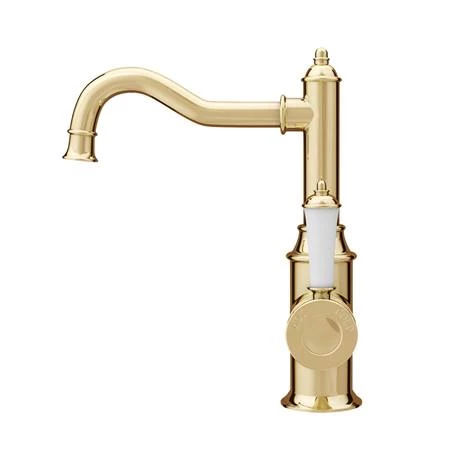 Trafalgar Traditional Gold Mono Basin Mixer Tap 4 Trafalgar Traditional Gold Mono Basin Mixer Tap - Image 3