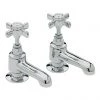 Heritage - Dawlish Bath Pillar Taps - Chrome - TDCC01 -Cheap Traditional Taps Store TDCC01 P