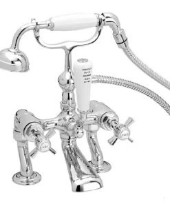 Heritage - Dawlish Bath Shower Mixer Tap - Chrome - TDCC02