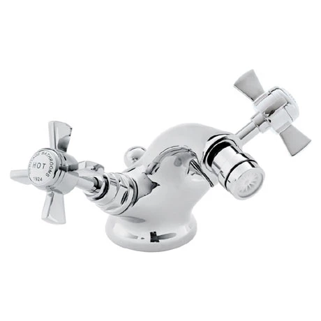 Heritage - Dawlish Bidet Mixer with Pop-up Waste - Chrome - TDCC05 3 Heritage - Dawlish Bidet Mixer with Pop-up Waste - Chrome - TDCC05