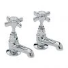 Heritage - Dawlish Short Nose Basin Pillar Taps - Chrome - TDCCS00