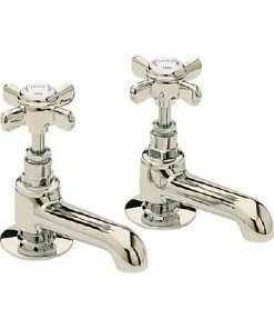 Heritage - Dawlish Basin Pillar Taps - Vintage Gold - TDCG00