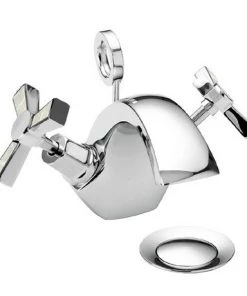 Heritage Gracechurch Mother of Pearl Mono Basin Mixer with Pop-up Waste - TGRDMOP04