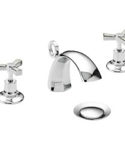 Heritage Gracechurch Mother of Pearl 3 Hole Basin Mixer with Pop-up Waste - TGRDMOP06