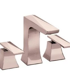 Heritage Hemsby Rose Gold 3 Hole Basin Mixer with Clicker Waste - THPRG06