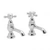 Heritage - Hartlebury Basin Pillar Taps - Chrome - THRC00 -Cheap Traditional Taps Store THRC00 P