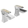 Heritage Lymington Lace Gold Basin Pillar Taps - TLYCG00 -Cheap Traditional Taps Store TLYCG00 P