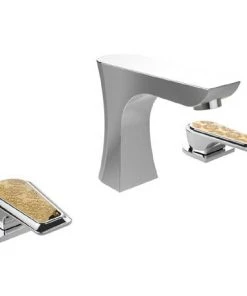 Heritage Lymington Lace Gold 3 Taphole Bath Filler - TLYCG073