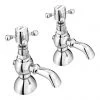 Chatsworth 1928 Traditional 3 Inch Spout Crosshead Pillar Basin Taps -Cheap Traditional Taps Store TRAD009D p