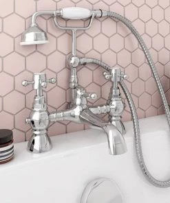 Chatsworth 1928 Traditional Crosshead Bath Shower Mixer Tap with Shower Kit 8 Chatsworth 1928 Traditional Crosshead Bath Shower Mixer Tap with Shower Kit -Cheap Traditional Taps Store TRAD03D d3 460