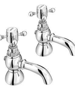 Chatsworth 1928 Traditional Crosshead Pillar Bath Taps