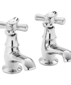 Heritage - Ryde Basin Pillar Taps - Chrome - TRHC00