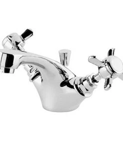Traditional Mono Basin Mixer Tap inc Pop-Up Waste - Chrome - IJ345