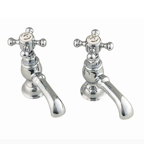 Silverdale Victorian Basin Pillar Taps Chrome 3 Silverdale Victorian Basin Pillar Taps Chrome
