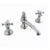 Silverdale Victorian 3 Hole Basin Tap with Pop Up Waste Chrome