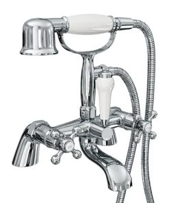 Victoria Traditional Bath Shower Mixer Tap with Handset